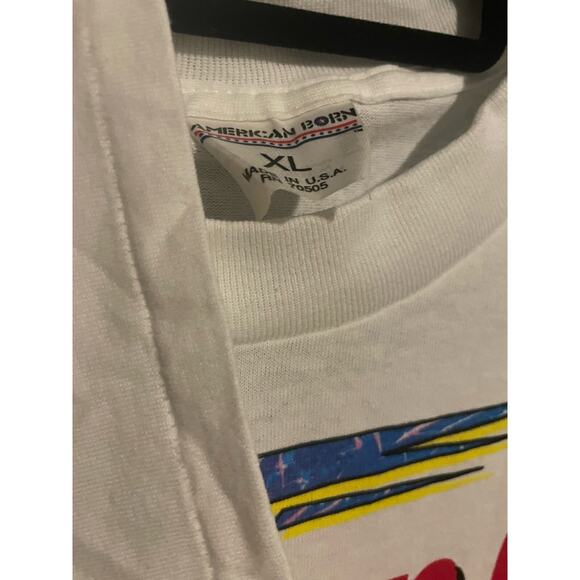 Vintage 90s NASCAR Winston Cup 1993 Daytona Atlanta Single Stitch Shirt Adult XL - Picture 3 of 3